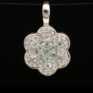 Genuine alexandrite pendant set in solid sterling silver